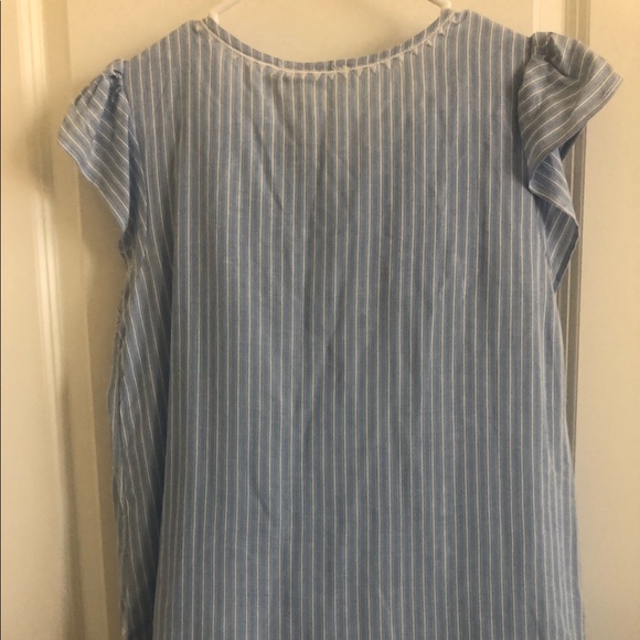 Embroidered stripe top - Picture 3 of 5